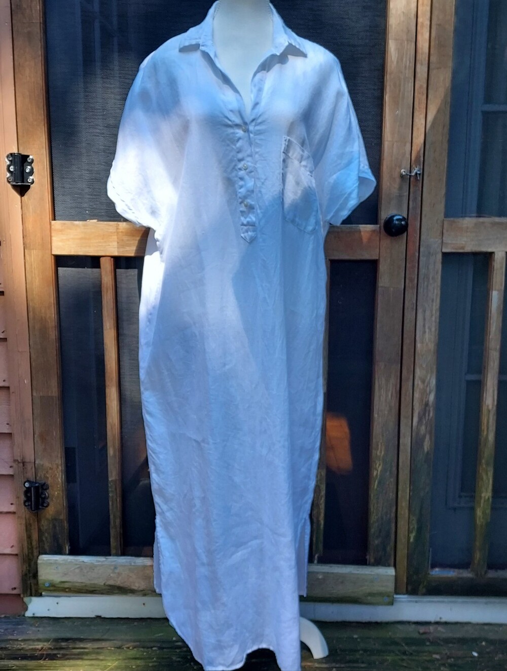 Grayson White 100% Linen Maxi Dress